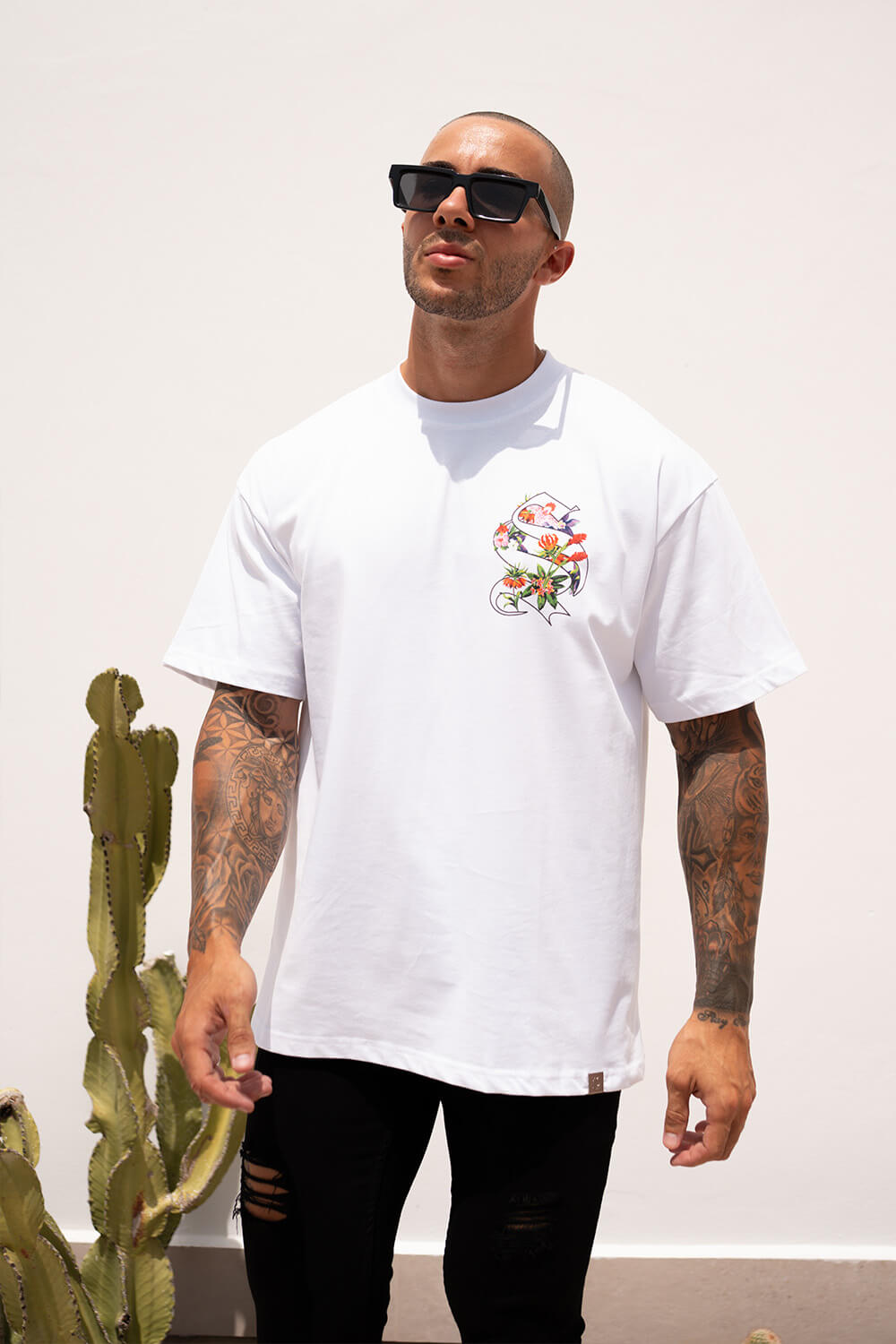 Tropical Logo Tee - White