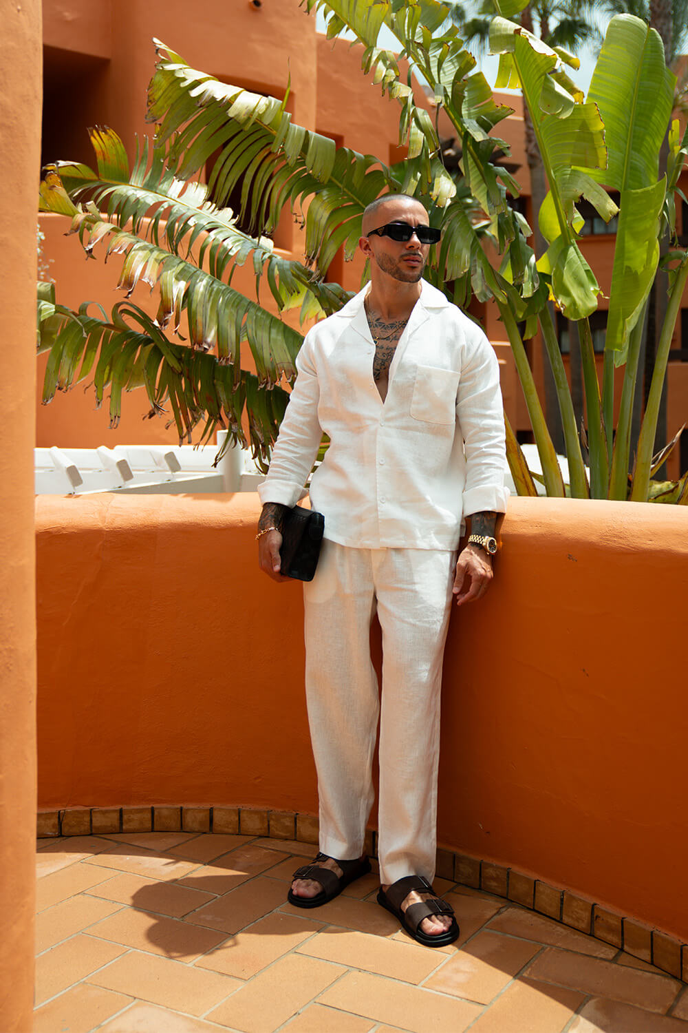 Varelli Linen Trousers - Ecru