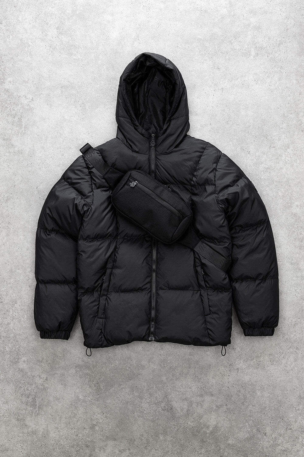 Assault Tech Puffer Jacket - Black