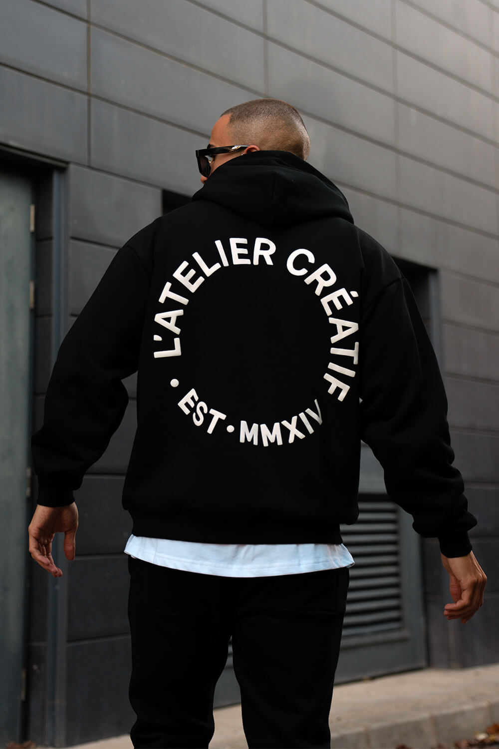 Atelier Circle Hoodie - Black