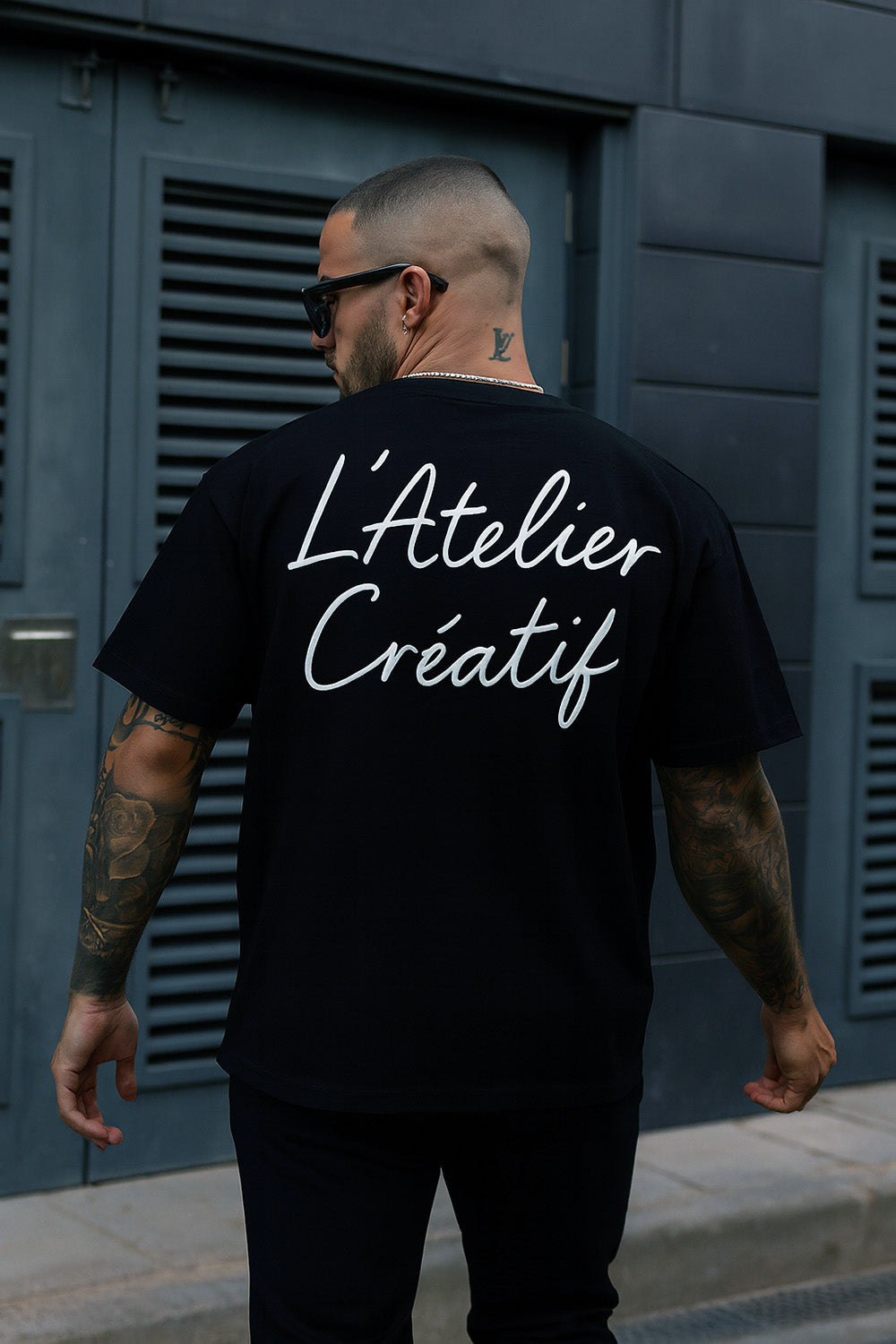 Atelier Script Tee - Black