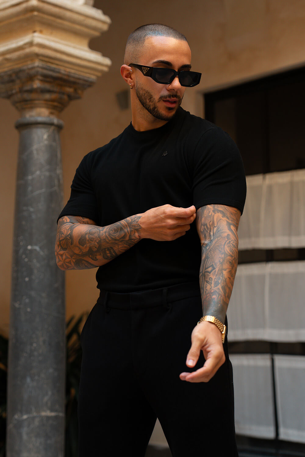 Luxe Knit Tee - Black