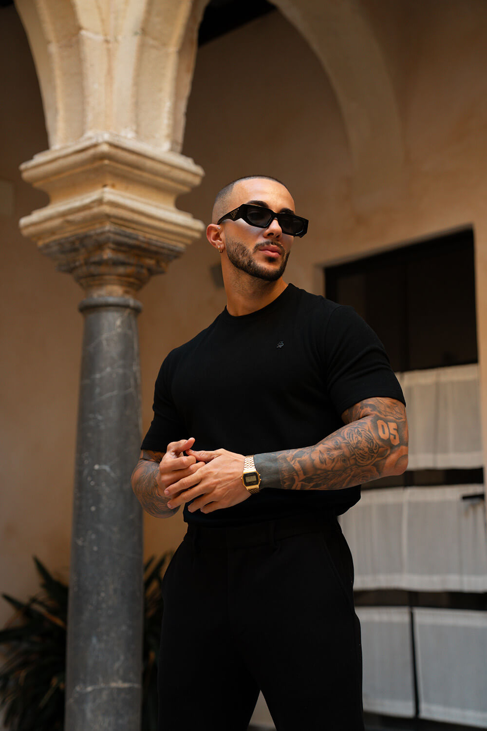 Luxe Knit Tee - Black