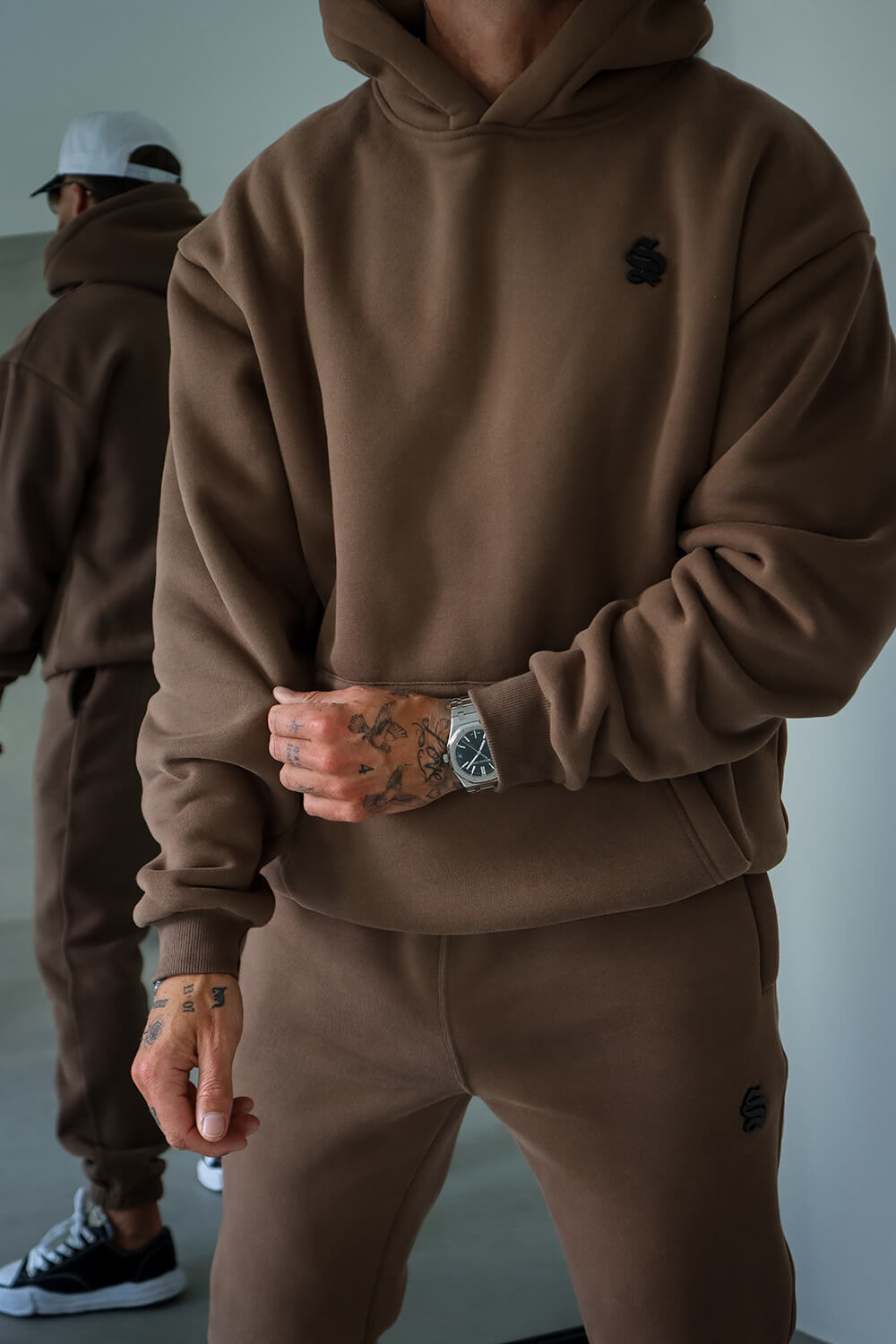 Core Luxe Hoodie - Brown