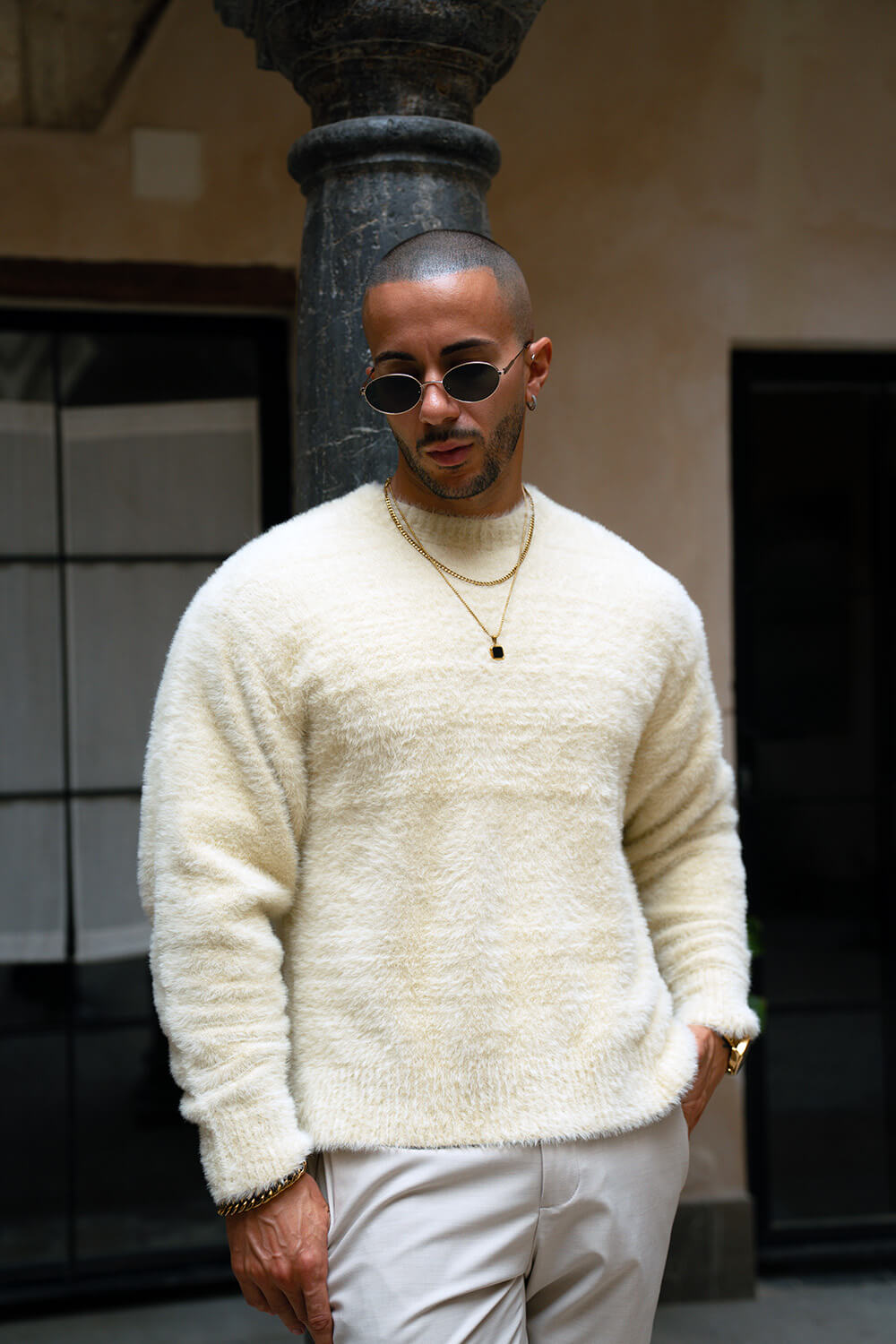 Cervino Mohair Sweater - Oatmeal
