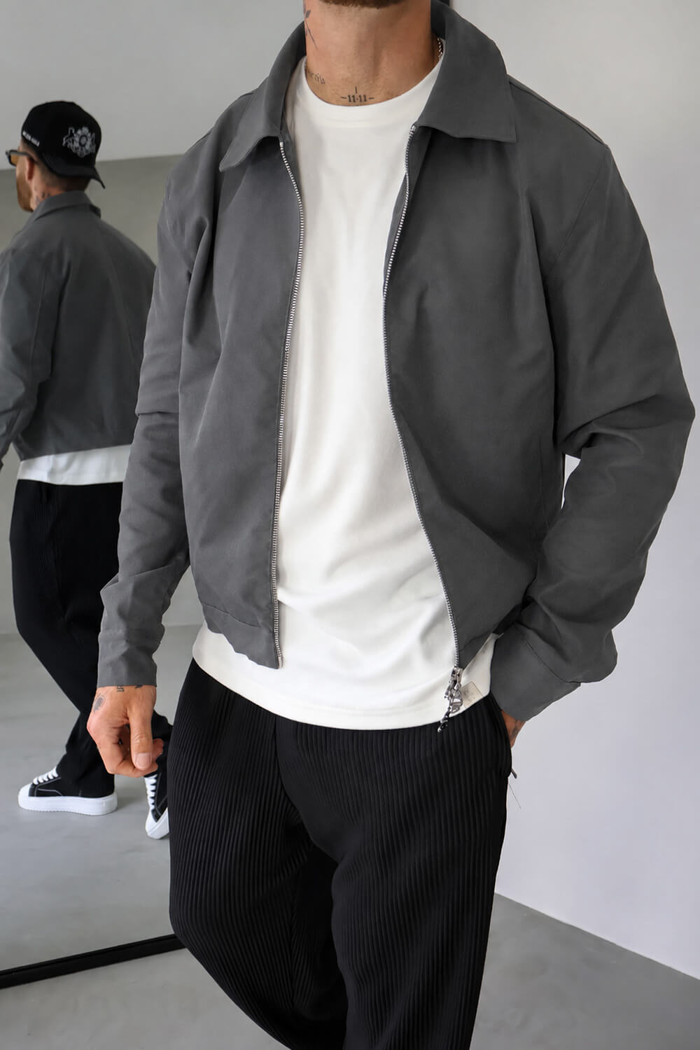 Harrington Jacket - Grey