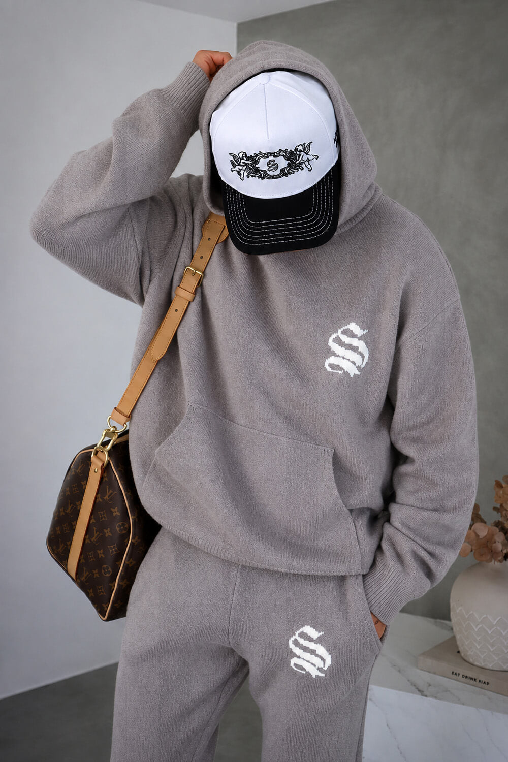 Palais Knitted Hoodie - Grey