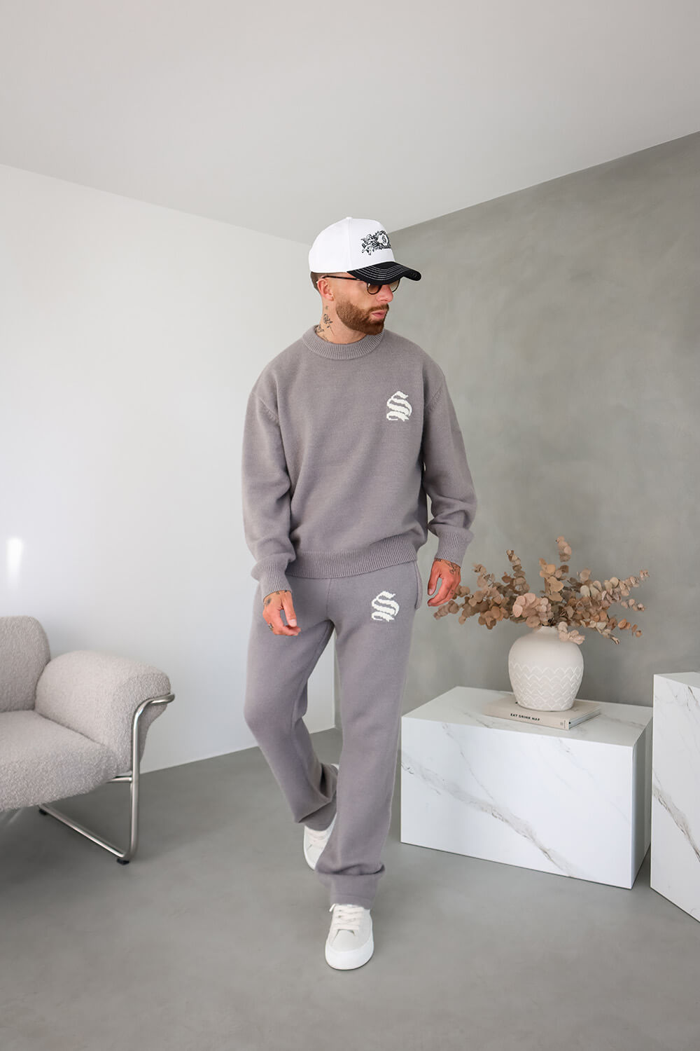 Palais Knitted Sweater - Grey