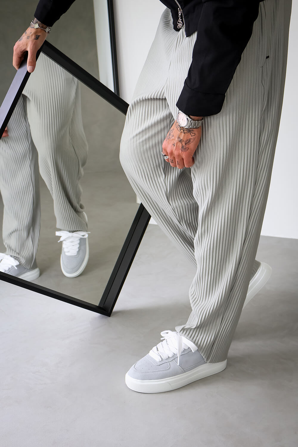 Court Suede Trainers - Grey