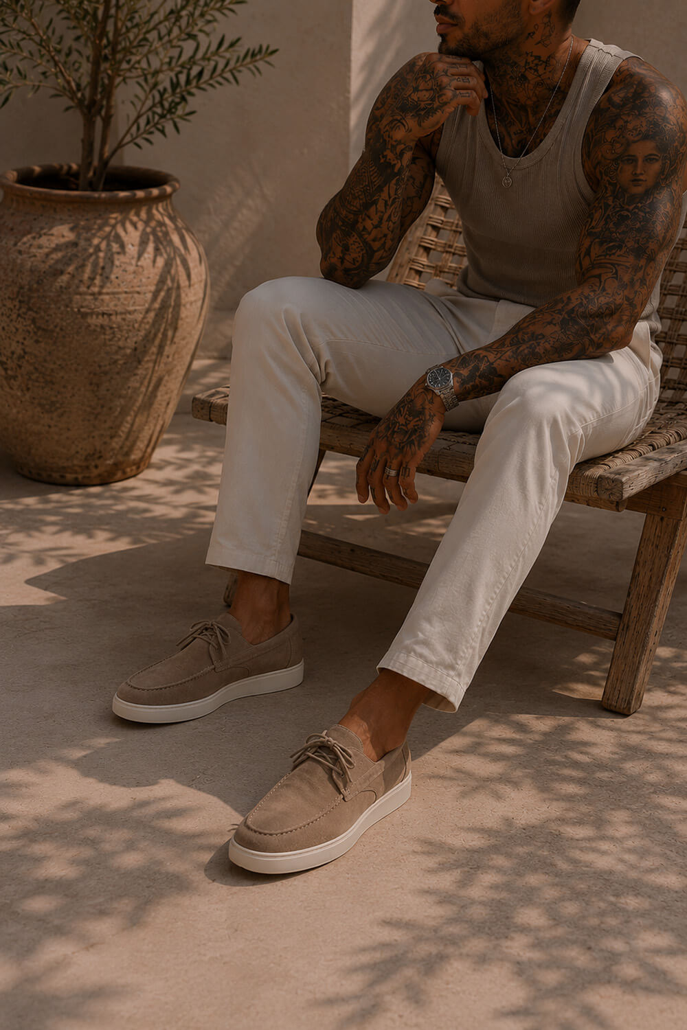 Deck Shoe - Taupe