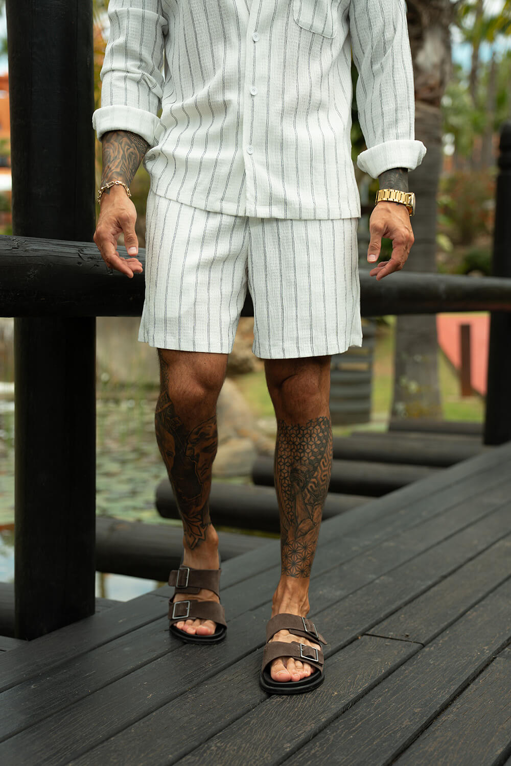 Costa Pelle Shorts - White