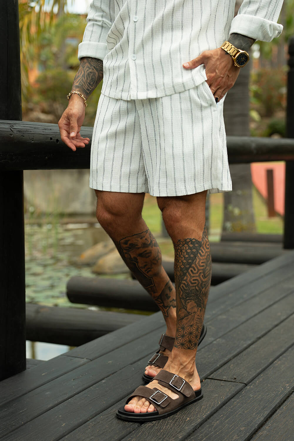 Costa Pelle Shorts - White