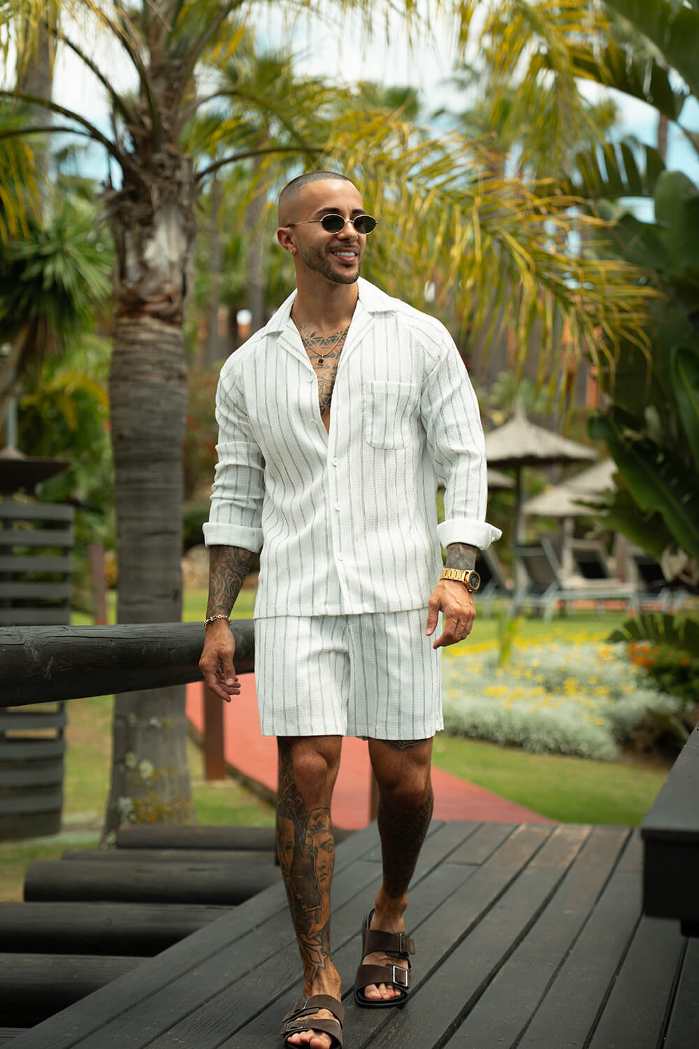 Costa Pelle Shorts - White