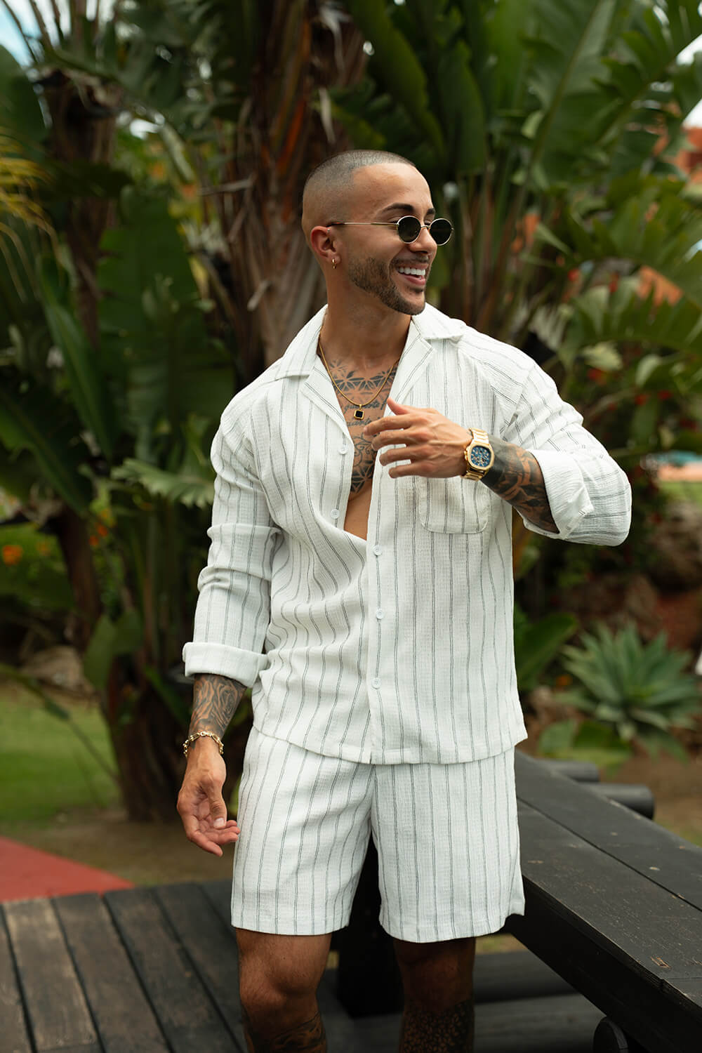 Costa Pelle Shorts - White