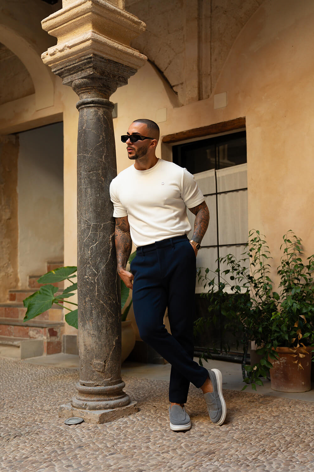 Luxe Knit Tee - White