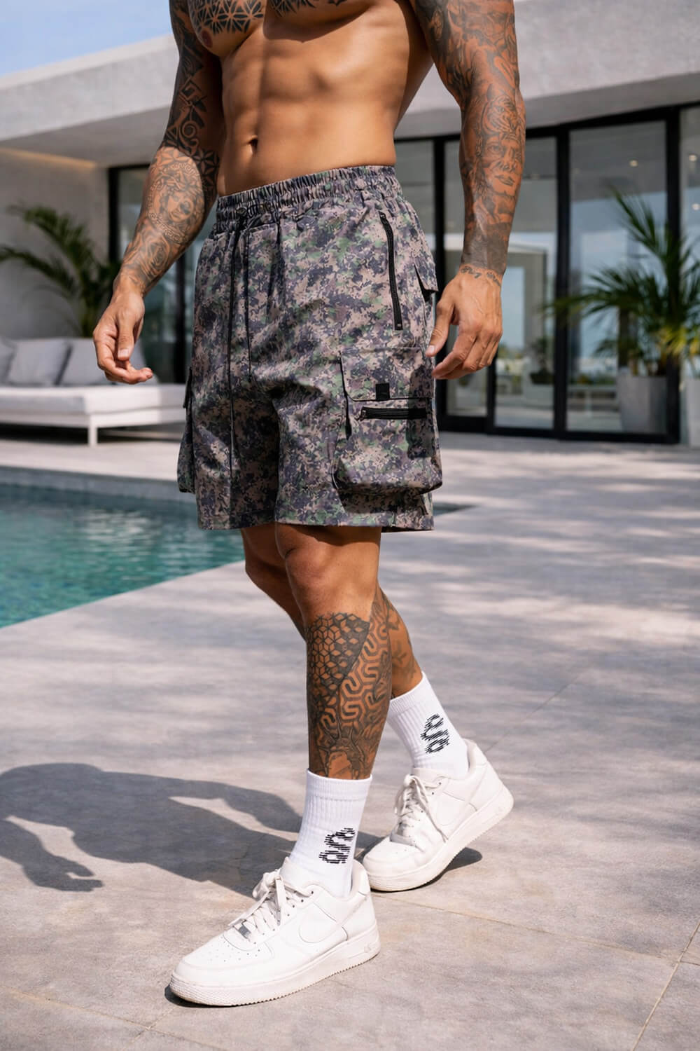 Pantalones cortos cargo Raptor - Camuflaje digital