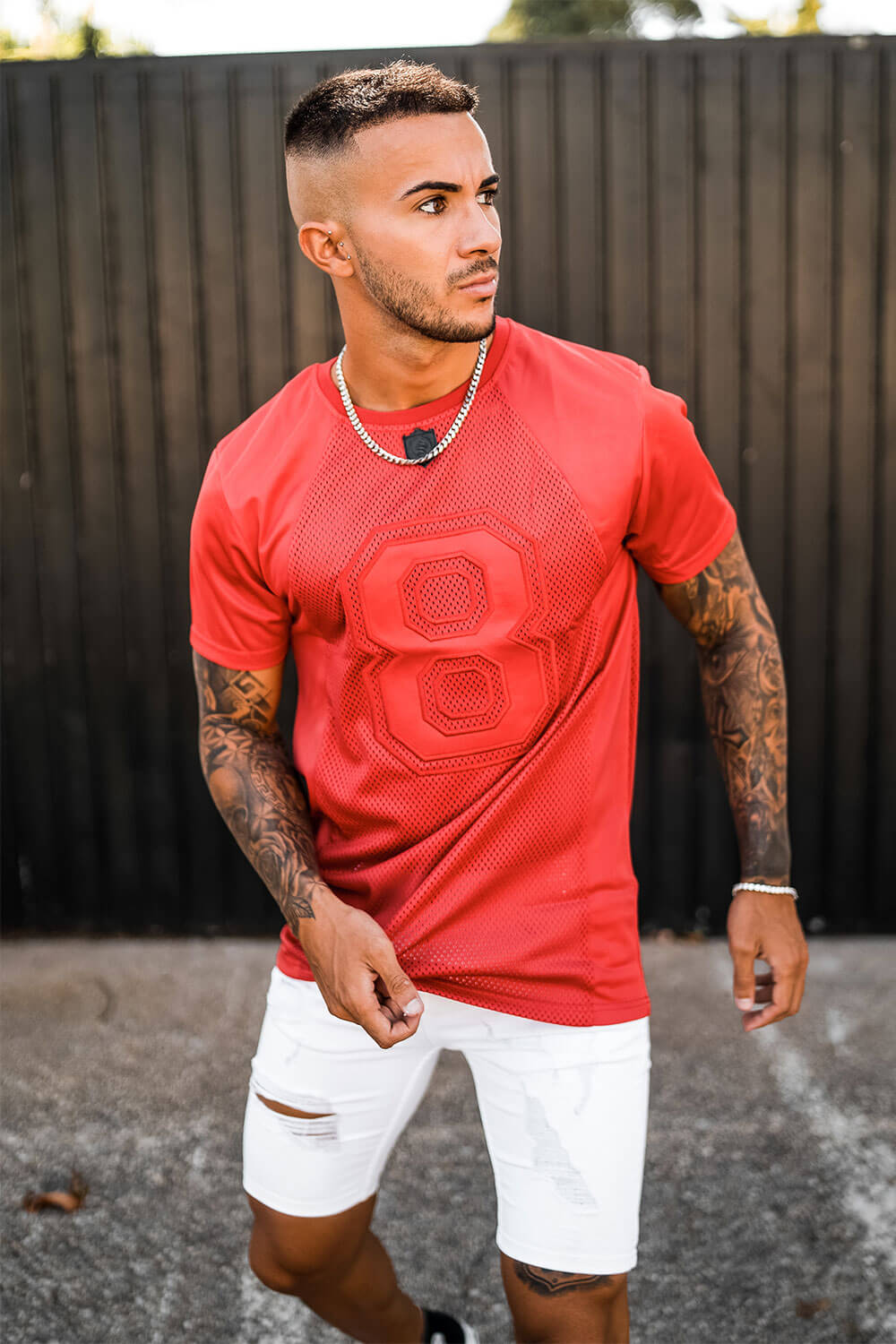 Track Sport Tee - Red