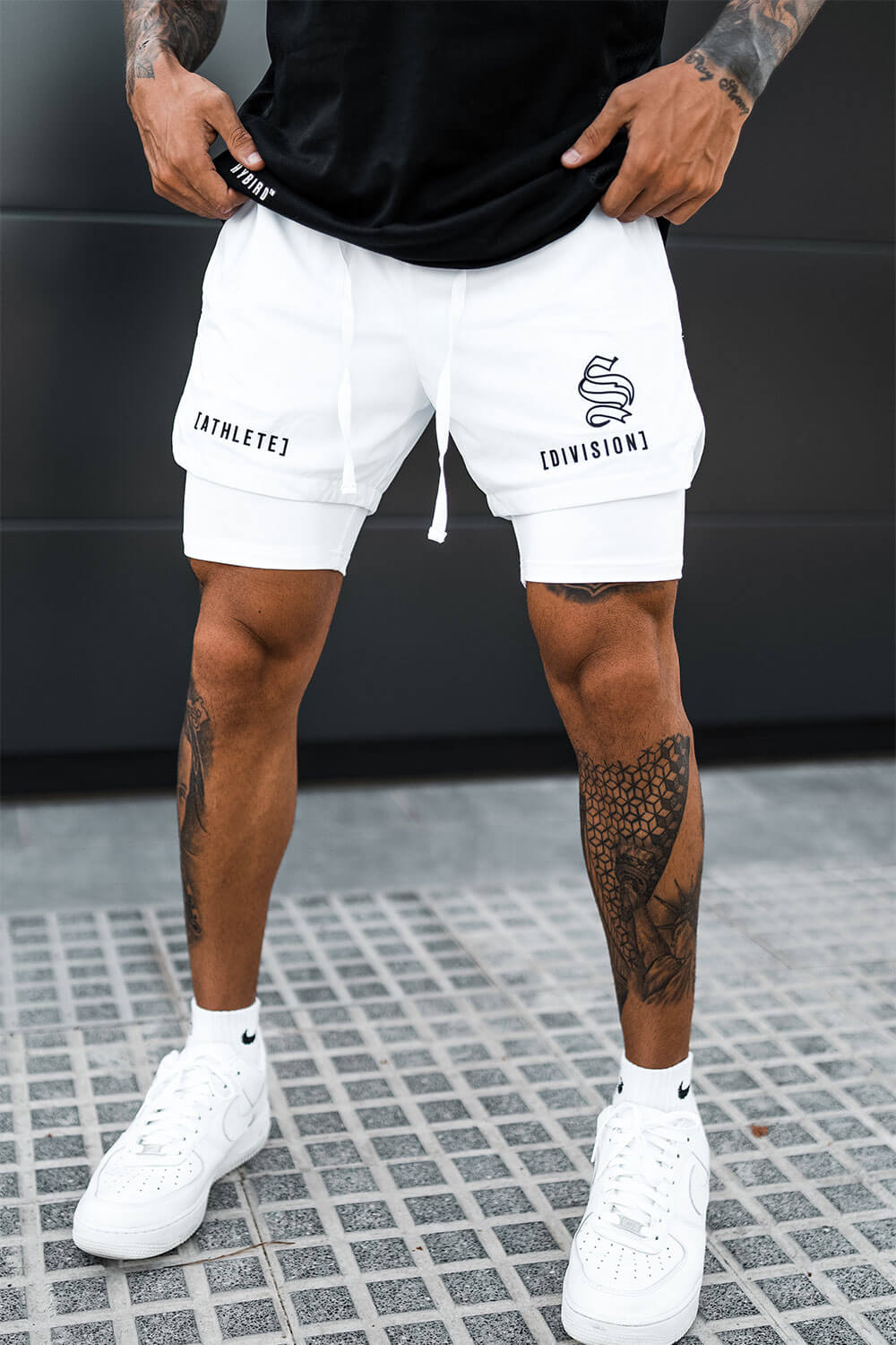 Hybrid Athlete Shorts - White