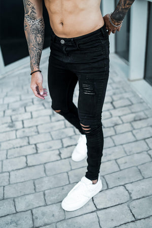 Rip & Repair Jeans - Black