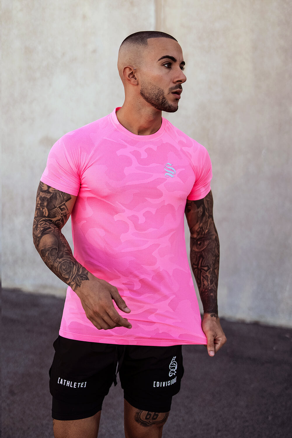 Hybrid-Angriffs-T-Shirt - Pink